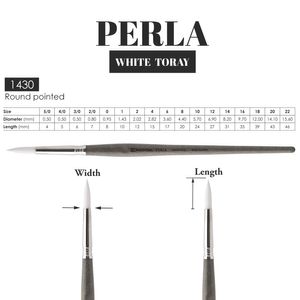 Pincel Escoda Serie Perla Sintetico Round