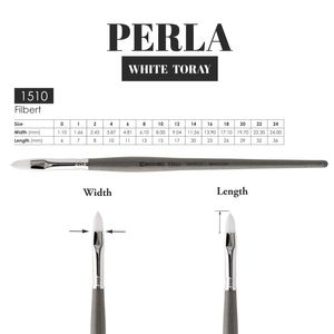 Pincel Escoda Serie Perla Sintetico Filbert