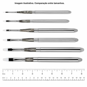 Pincel Escoda Serie Perla Travel Brush Chato 