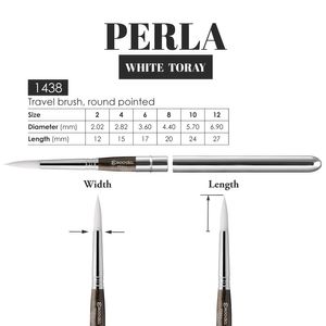 Pincel Escoda Serie Perla Travel Brush Round