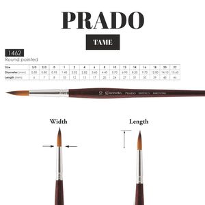 Pincel Escoda Serie Prado Sintetico Round
