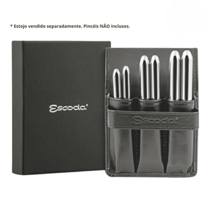 Estojo de Couro Escoda para 6 Pinceis Travel Brush - 8780
