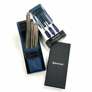 Estojo Escoda Blue com 3 Pinceis Travel Brush - 1271