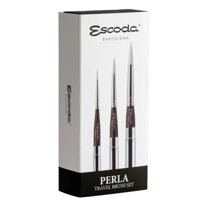 Estojo Escoda Perla com 3 Pinceis Travel Brush  - 1253