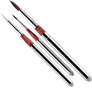 Estojo Escoda Red com 3 Pinceis Travel Brush 