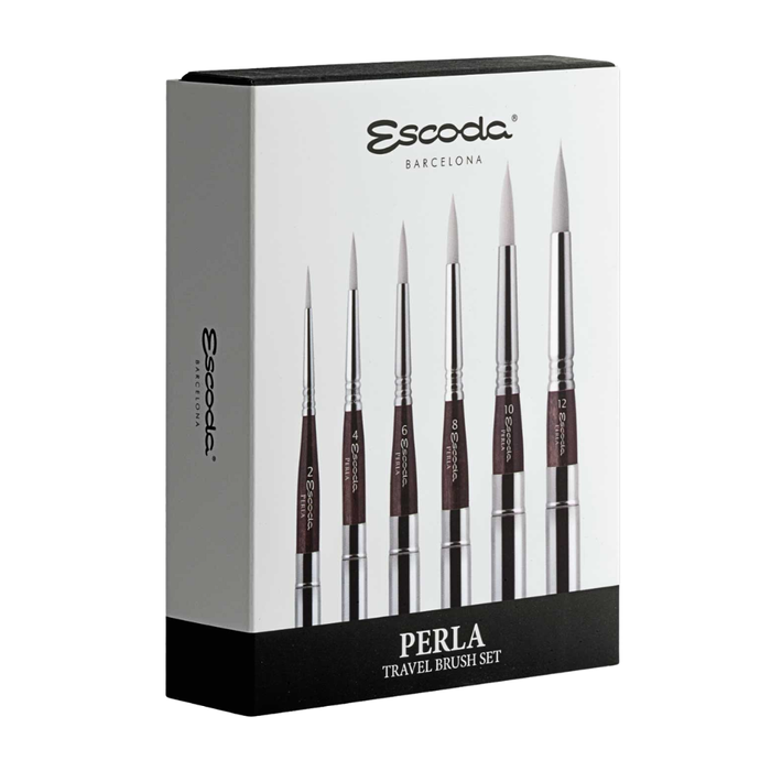 Estojo Escoda Perla com 6 Pinceis Travel Brush  - 1243