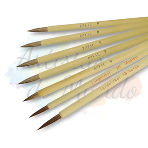 Pincel de Bambu Cerda Natural Redondo