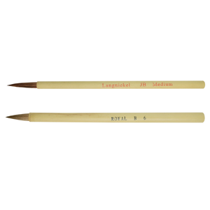 Pincel de Bambu Cerda Natural Redondo