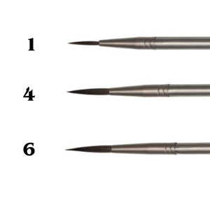 Pincel Zen Cerdas Mistas Script Liner (Filete Longo)