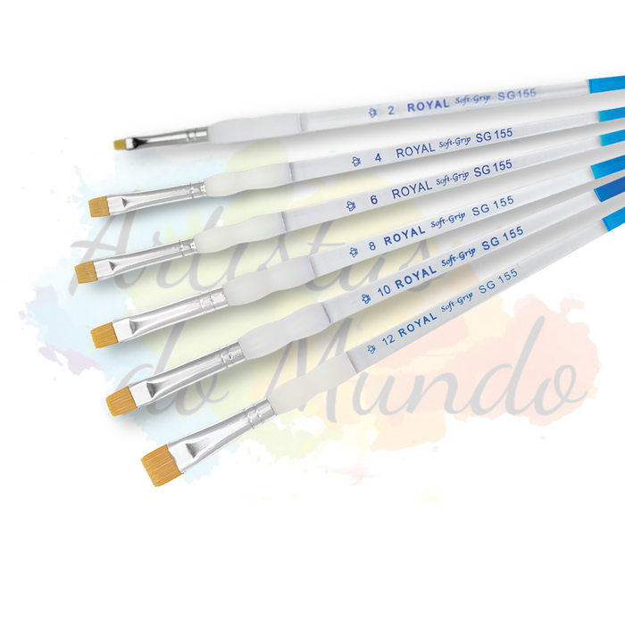 Pincel Soft Grip Short Shader (Chato Curto)