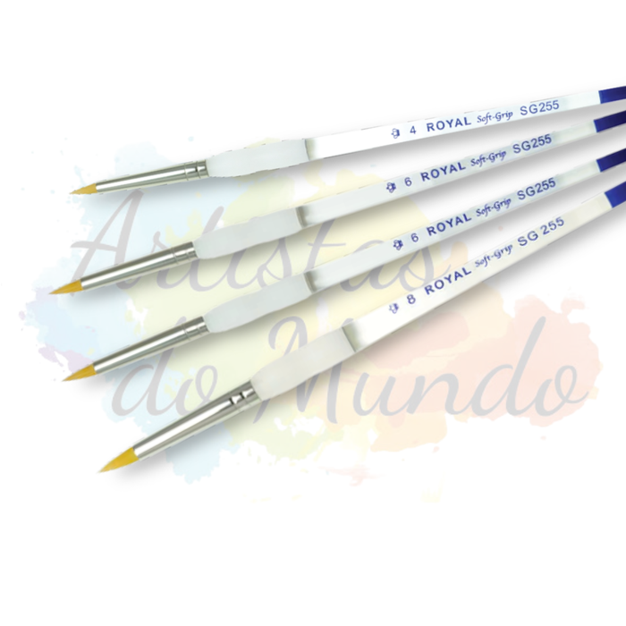 Pincel Soft Grip Short Round (Redondo Curto)