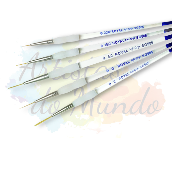 Pincel Soft Grip Script Liner (Filete Longo)