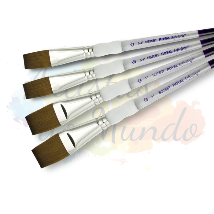 Pincel Soft Grip Chato Longo