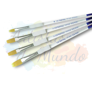 Pincel Soft Grip Filbert Comb (Rake Arredondado)