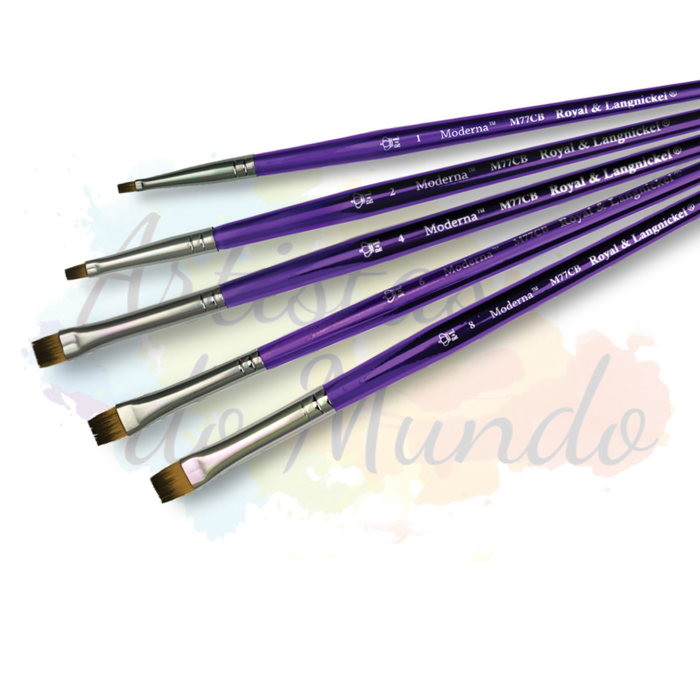 Pincel Royal & Langnickel Moderna Chisel Blender (Chato Curto)