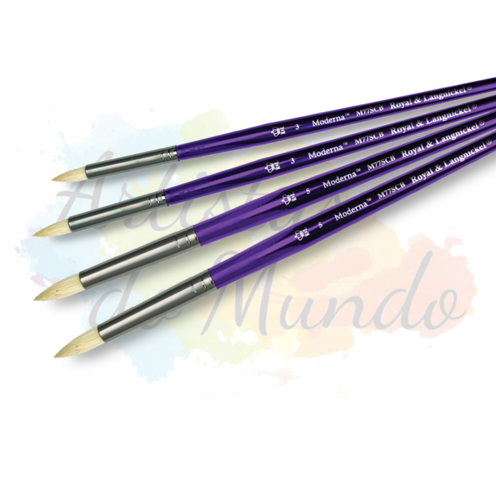 Pincel Royal & Langnickel Moderna Scrumbler Natural Hair (Redondo Curto)