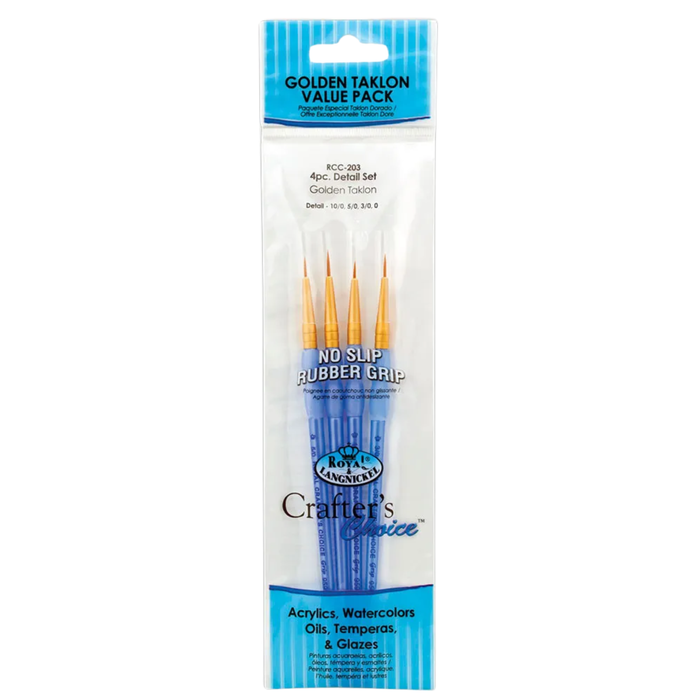 Kit Pincel Royal e Langnickel Crafters Choice Filbert (Filete) - RCC203