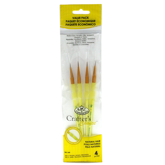 Kit Pincel Royal e Langnickel Crafters Choice Filbert (Filete) - RCC205