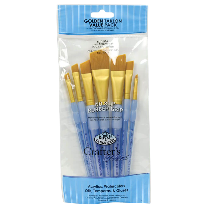 Kit Pincel Royal e Langnickel Crafters Choice Angular (Chanfrados) -  RCC304