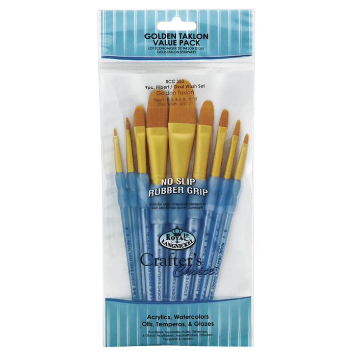 Kit Pincel Royal e Langnickel Crafters Choice Lingua de Gato  -  RCC303
