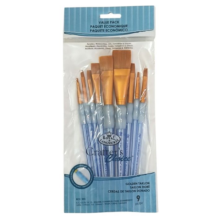 Kit Pincel Royal e Langnickel Crafters Choice Shader (Chato) -  RCC302