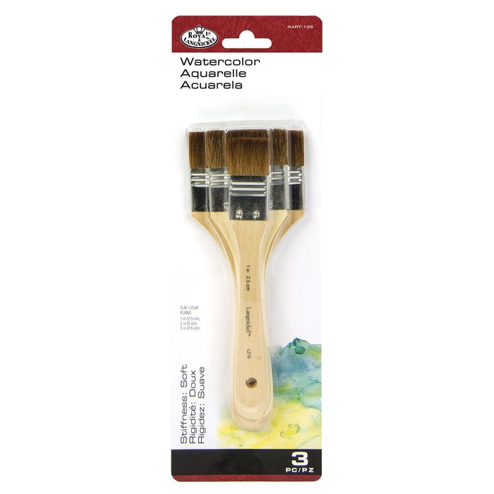 Kit 3 Trinchas Chatas Pelo de Camelo - RART-105