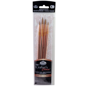 Kit Pincel Royal e Langnickel Crafters Choice Pro Rose Gold Rounds (Redondos) - RCC PRO110