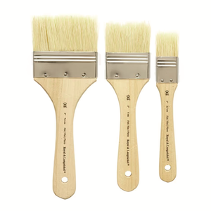 Kit 3 Trinchas Chatas White Bristle - RART-110