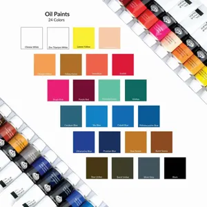 Kit Tinta Oleo Royal e Langnickel 24 Cores - OIL24
