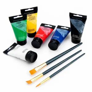 Kit de Tinta Acrilica Royal e Langnickel com 9 peças - ACR75-6B