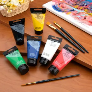 Kit de Tinta Acrilica Royal e Langnickel com 9 peças - ACR75-6B