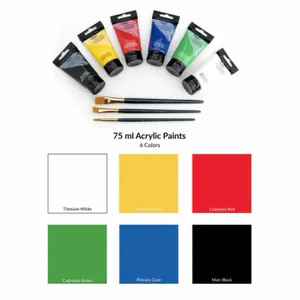 Kit de Tinta Acrilica Royal e Langnickel com 9 peças - ACR75-6B