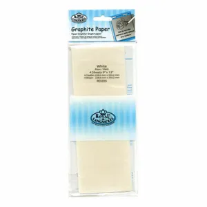 Papel Carbono Claro Royal e Langnickel - 4 Folhas - RD205 Branco
