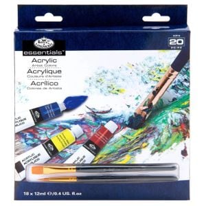 Kit Tinta Acrilica Royal e Langnickel 18 Cores - ACR18