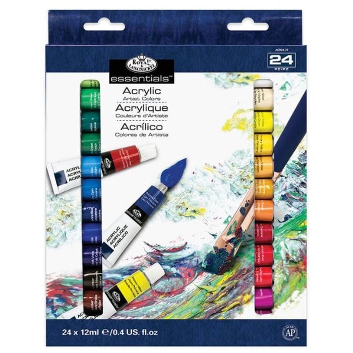 Kit Tinta Acrilica Royal e Langnickel 24 Cores - ACR24
