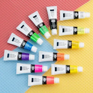 Kit Tinta Acrilica Royal e Langnickel 12 Cores Neon - ACRNEON12