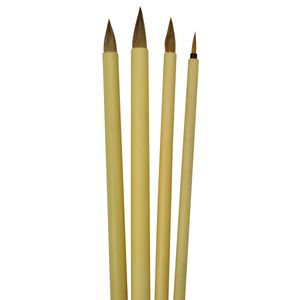 Kit Pincel Royal e Langnickel Bambu com 4 Pinceis Redondos - LBAM-1