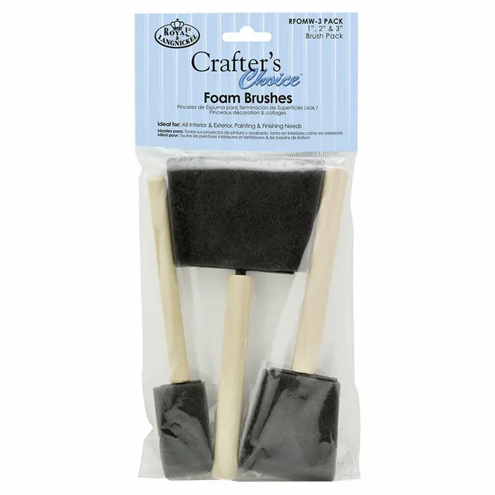 Kit Pincel Mousse Royal e Langnickel 3 Unidades