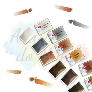 Aquarela White Nights Em Pastilha Tons Metalicos