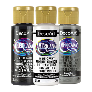 Decoart Americana - Tons de Branco, Cinza e Preto