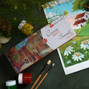 Kit Guache Nevskaya Palitra Sonnet  - 12 cores de 40ml 1064