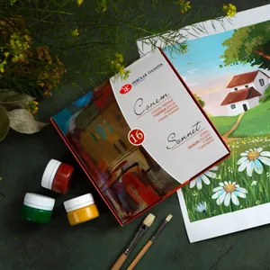 Kit Guache Nevskaya Palitra Sonnet  - 16 cores de 20ml 1572