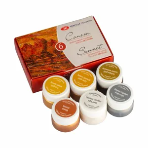 Kit Guache Metálico Nevskaya Palitra Sonnet  - 6 cores de 20 ml
