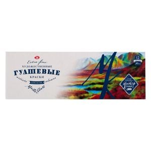 Kit Guache Profissional Nevskaya Palitra Master Class - 12 cores de 40 ml 1010
