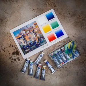 Kit Tempera Profissional Nevskaya Palitra Master Class 6 Cores 18ml - 2078