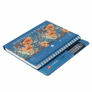 Sketchbook 100% Algodão Nevskaya Palitra 300g/m² 17,5x25 Blue Espiral