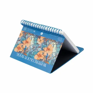 Sketchbook 100% Algodão Nevskaya Palitra 300g/m² 17,5x25 Blue Espiral
