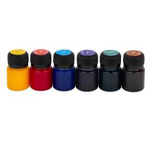 Kit de Tinta Para Vidro Decola Efeito Translucido 6 cores 20 ml