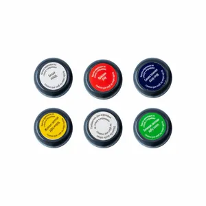 Kit de Tinta Para Vidro Decola Efeito Opaco 5 cores 20 ml + 2 Liners Metalicos