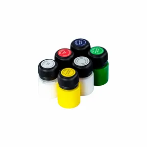 Kit de Tinta Para Vidro Decola Efeito Opaco 5 cores 20 ml + 2 Liners Metalicos